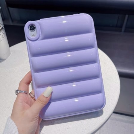 Stilrent skal för iPad Air4/Air5 10.9" Lila Silikon Full Airbag Mjukt