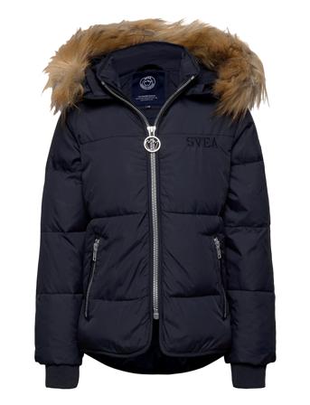 K. Short Slim Jacket Toppatakki Sininen Svea