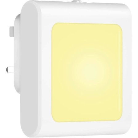 Babyliya LED Natlampe Stik i Væg Varm Hvid Natlamper med Skumring til Daggry Fotocellesensor & Trinløs Dæmpning Lysstyrke til Børneseng