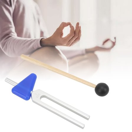 Yoga Stämgaffel Exakt 528Hz Vibration Stresslindring Lättviktig Portabel Stämgaffel Kit för Yoga Meditation 528C