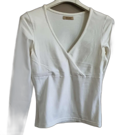 Vit omlottopp från Vero Moda