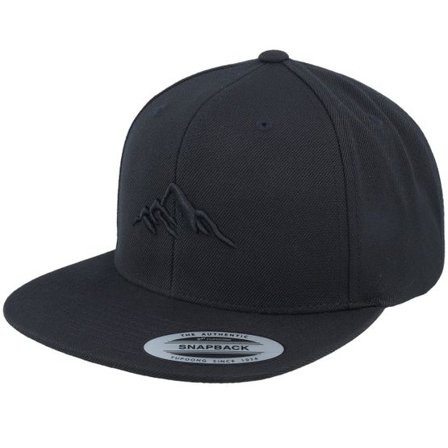 Wild Spirit - Svart snapback Keps - Mountain 3d Black/Black Snapback @ Hatstore