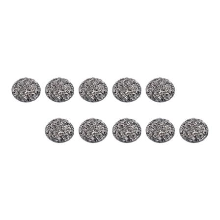 100 Stycken Harts Cabochons Shiny Bag Kläder Dekorationer Flatback