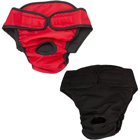 Pakke med 2 Vaskbare Hundebleer Fysiologiske Bukser Hunhund