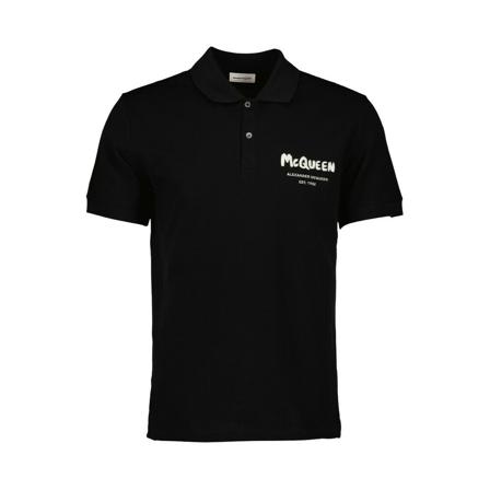 Alexander McQueen Polo Shirts Sort, Herre