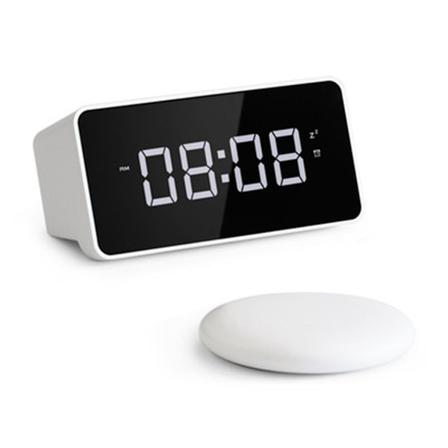 Vibrationshögtalarbord väckarklocka sängvibrator döv USB-laddare dimbar LED-skärm ny