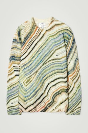 COS Men's Printed Alpaca Blend Jumper