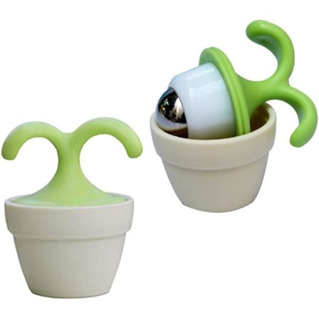 2 STK Håndholdt Kropsmassager Mini Potteplanteformet Rulle, ZQKLA