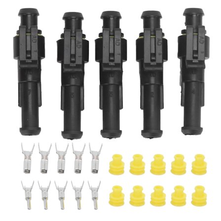 5 i 1 Super Seal Vandtæt Elektrisk Ledningsstik til Bil Lastbil Motorcykel Båd