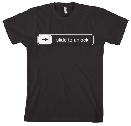 Slide To Unlock T-Shirt S - Partyninja.se