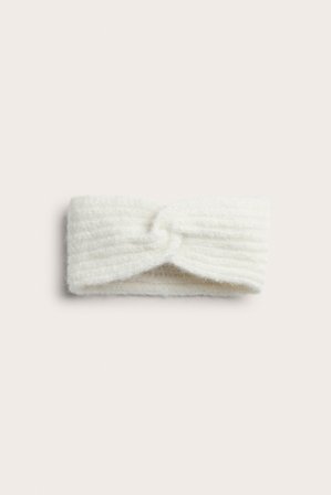 Kappahl | Opaska na głowę, z prążkowanej dzianiny | Offwhite