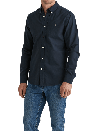 Morris Oxford skjortabutton down Skjortor Herr Blå L