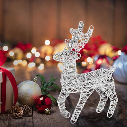 Smidesjärn Julhjortprydnader Älg Julprydnader Ca