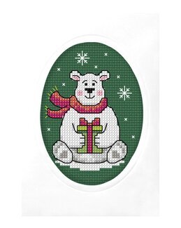 Broderikit Kort Isbjörn - Orchidea