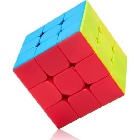 3x3 Rubiks kube, ingen klistermærker nødvendige, glat kubepuslespil, pædagogisk spil for børn.