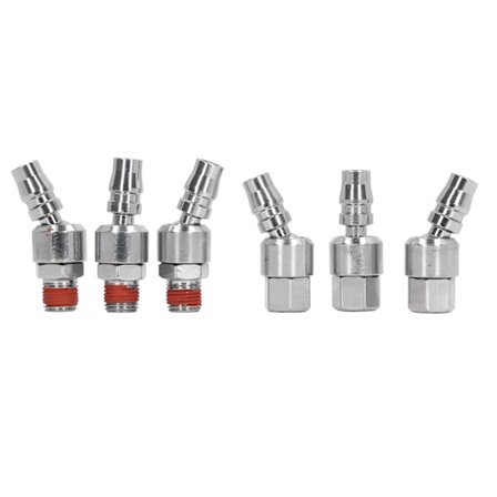 Kääntyvä ilmapistoke 1/4 tuuman NPT uros-naaras kierre pikaliitin karkaistu teräs teollinen letkuliitin