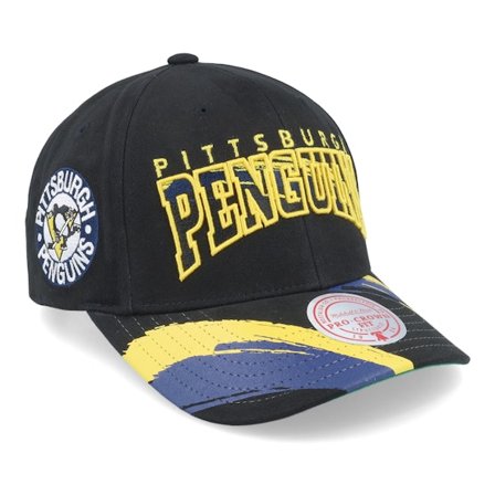 Mitchell & Ness - NHL Schwarz adjustable Cap - Pittsburgh Penguins Brushed Past Ya Pro Vintage Black Adjustable @ Hatstore