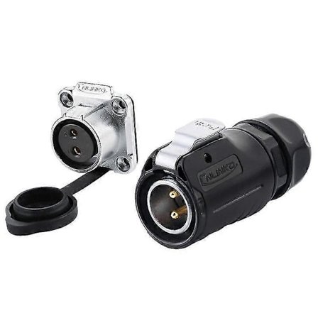 Lp20 Dc Volt 2 3 4 5 7 9 12 Pin Sirkulær Industriell Hann/hunn Plugg Og Sokkel Solenergi Dc Vanntett Kobling