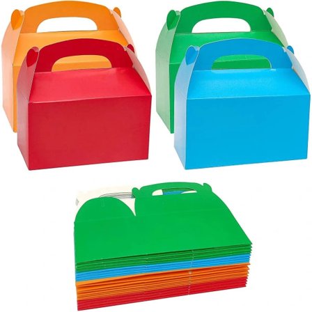 20 stk. slikæsker til fest med håndtag Kraft gavepapiræsker til fødselsdagsfest bryllup