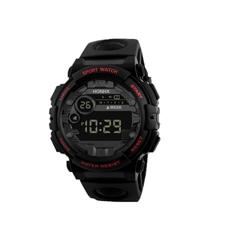 Watch Elektroninen watch MUSTA&PUNAINEN