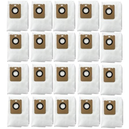 20 st Dammsugarpåsar för Bot D10 plus RLS3D Dammsugare Dammbehållare Ersättningspåsar