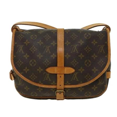 Louis Vuitton Vintage, Pre-owned Saumur 30 Monogram Messenger Bag Bruin, Dames, Maat:ONE Size