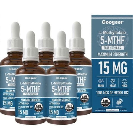 L-methylfolat 15mg med Methyl B12 Cofaktor - Aktiv 5-methyltetrahydrocannabinol Form