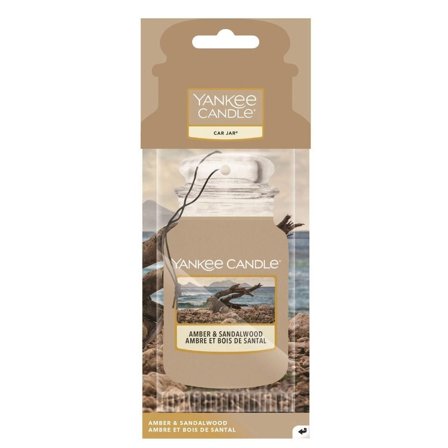 Yankee Candle Car Jar Amber & Sandalwood 1pz - Profumo per Automobile