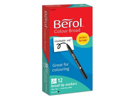 Berol Fiberpenna Broad 12/fp - Lyreco - Skola och förskola - Pennor och tillbehör - Fiberpennor - Standard