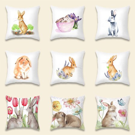 Sett med 11 stk putetrekk 45 x 45 cm Dekorativ putetrekk Bil S