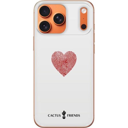 Kompatibel Mobilcover til Apple Apple iPhone 17 Pro Max Cactus and Friends - Fingerprint Love