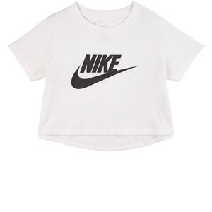 Kids - NIKE White Futura Logo Crop Top XL (13-15 years) - Tops - XL (13-15 years) - White
