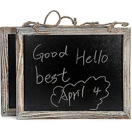 2 kpl liitutaulua, Vintage kehyksellinen keittiön liitutaulu, koristeellinen liitutaulu