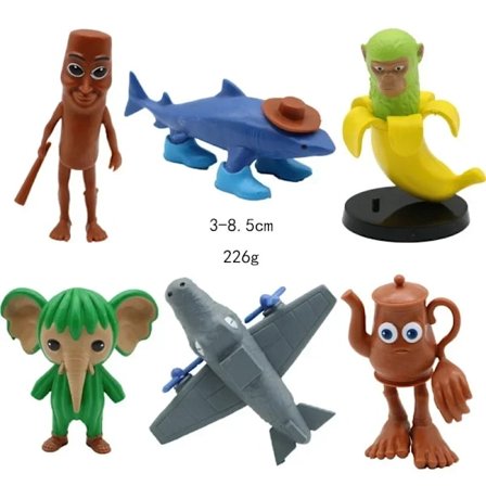 Italian Brainrot AI Eläimet Tung Tung Tung Sahur Figuuri Tralalelo Tralala Figuriininukke Lelu Työpöytä Koriste Malli Ornamentti Lahja