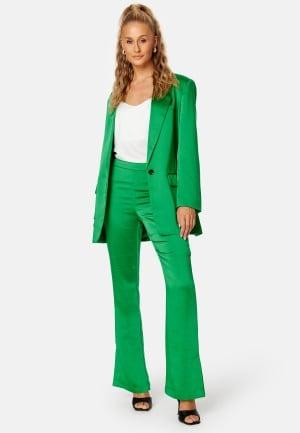 ONLY - Paige-Mayra Flared Slit Pant 36/32 - Jolly Green - Festbyxor - Dam - Bubbleroom Festkläder