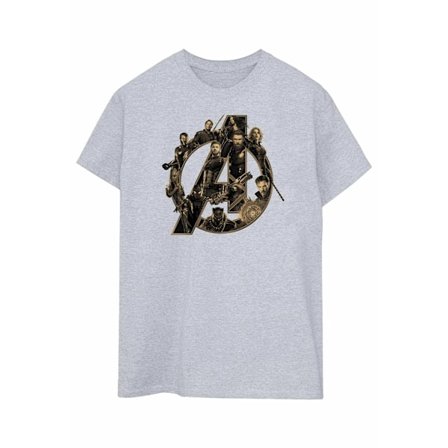 Avengers Infinity War Herr T-shirt med karaktärer XXL Sports Grey