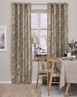 Öljettlängd med tryckt motiv Hage 2-pack Vinröd - Linea