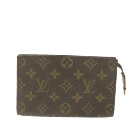 Louis Vuitton Vintage, Pre-owned Clutches Bruin, Dames, Maat:ONE Size,leer