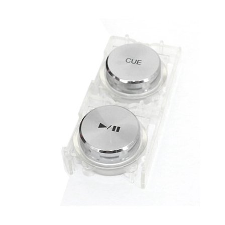 Bærbar knap til afspilning, pause og cue - Mini-cue-knap til nem installation - Erstatningsknap til afspilning/pause - Kompatibel med Cdj-2