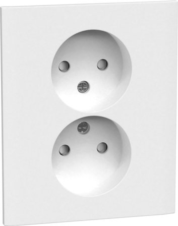 Gelia Connect 2 Home Stikkontakt innfelt, ujordet, 2-veis, Strømbrytere & vegguttak