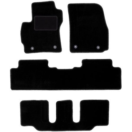 Svarta velourmattor för: Mazda Premacy II 7-sits (2005-2010)_MGF