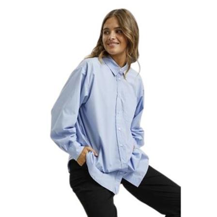 Kaffe Shirt , Blauw , Dames , Maat: XS