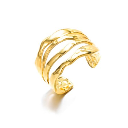 Punkstil Geometriska Stora Ringar Rostfritt Stål Justerbara Breda Ringar För Rock Kvinnor Män Smycken anillo hombre