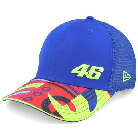 New Era - VR46 Vale Fanwear 9SEVENTY Royal Blue Trucker Adjustable Blue Cap - Motor @ Hatstore