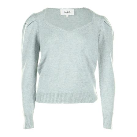 Ba&Sh V-neck Strik Blå, Dame Striktrøjer
