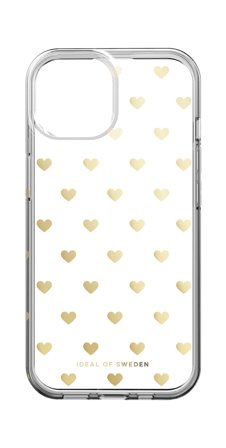 IDEAL OF SWEDEN Iphone Case Golden Hearts iPhone 15, Tøj & Bolig, Elektronik, Telefon & Mobiltilbehør