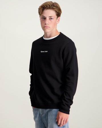 Jack & Jones JORNORREBRO EMB SWEAT CREW Sort Trøjer Dreng - Kids Brand Store