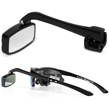 Cykel Bakspejl Briller, 360 Graders Justerbar Mini Bakspejl ABS Bakspejl Briller Cykelspejl Multi Vinkel Visning Briller Universal Bakspejl til Cykel