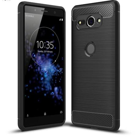 2-pack Premium Mobilskal Till Sony Xperia Xz2 Compact - Svart Svart