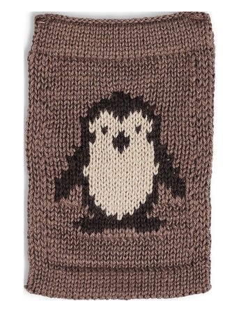 Smallstuff Knitted Flag, Pinguin, Nature - Brown - ONE SIZE